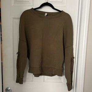 Olive Green Long Sleeve Sweatshirt from Fabletics